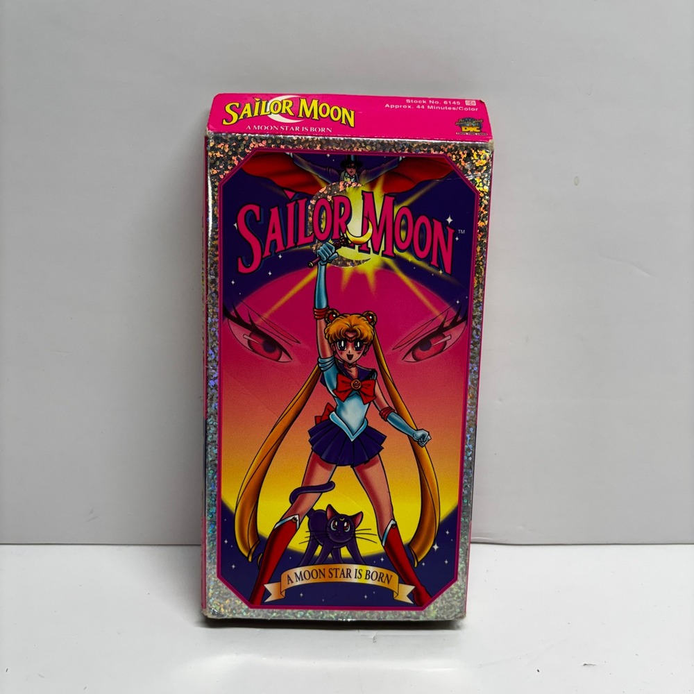 Sailor Moon A Moon Star Is Born VHS DiC Toon-Time Video 1995 Anime Holographic
